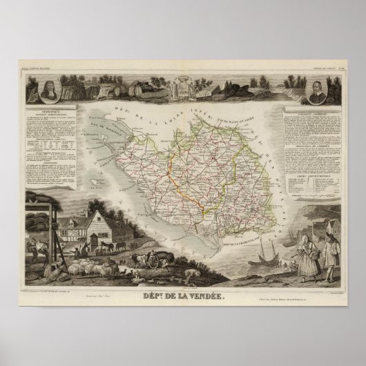 Poster Département De La Vendee (Devant)