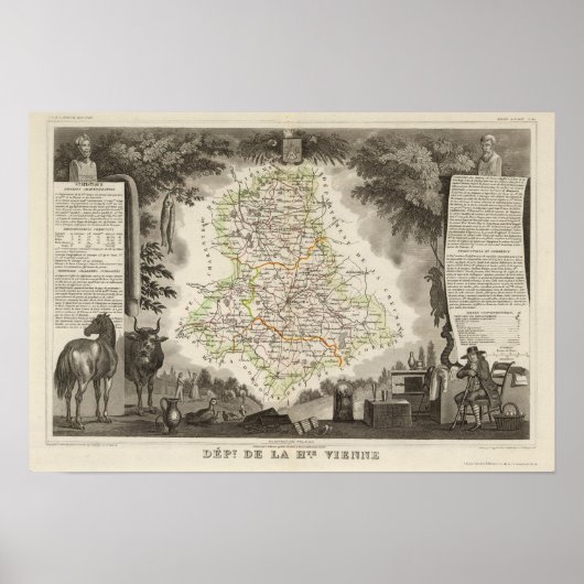 Poster Département De La Vienne (Devant)