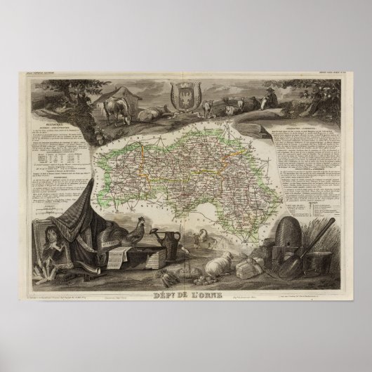 Poster Département De L'Orne (Devant)