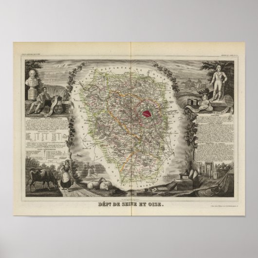 Poster Département de Seine et Oise (Devant)