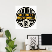 Poster Département du shérif de l'unité K9 (Bureau à domicile)