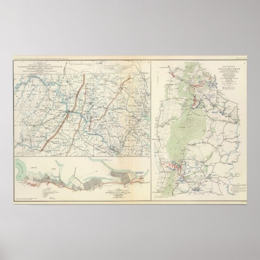 Poster Départements militaires de Wash, Penn, Annapolis, (Devant)