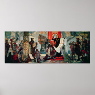 Poster Departure for the Cape, King Manuel I of