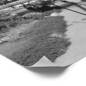 Poster Dépassement du train et canal à Richmond (Coin)