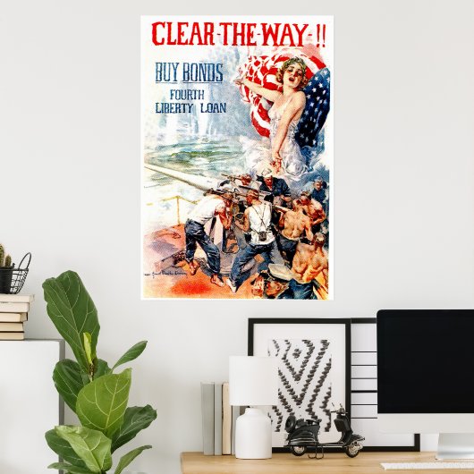 Poster Dépêche-toi ! ! -Affiche (Bureau à domicile)