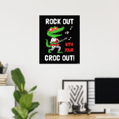 Poster Dépêche-toi avec ton Croc (Bureau à domicile)