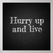 Poster Dépêchez-vous de regarder l'affiche d'encouragemen (Devant)