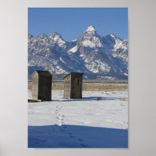 Poster Dépendance du Wyoming Tetons de luxe