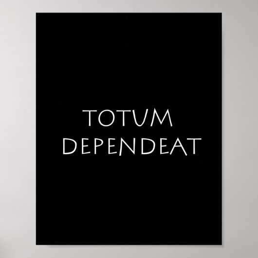 Poster Dépendance totale (Devant)