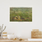 Poster Depew, NY Carte panoramique - 1898 (Cuisine)