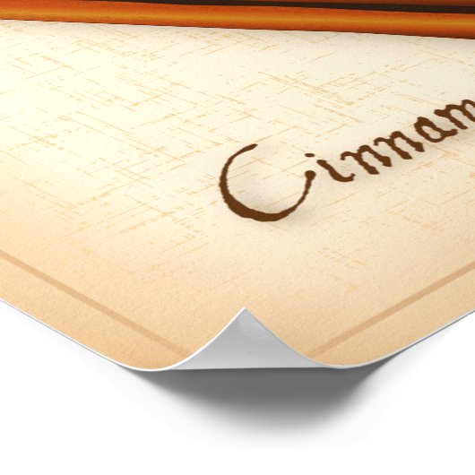 Poster d'épices de cannelle (Coin)