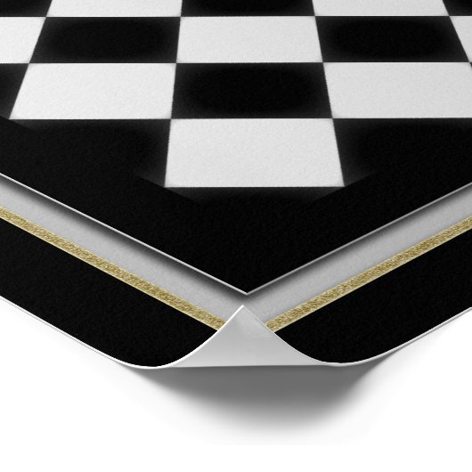 Poster Déplacement de l'image noire et d'argent (Coin)