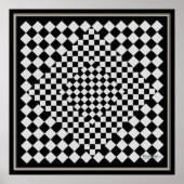 Poster Déplacement de l'image noire et d'argent (Devant)