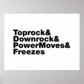 Poster Déplacements de rupture (Breakdance) (Devant)