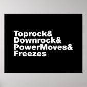 Poster Déplacements de rupture (Breakdance) (Devant)