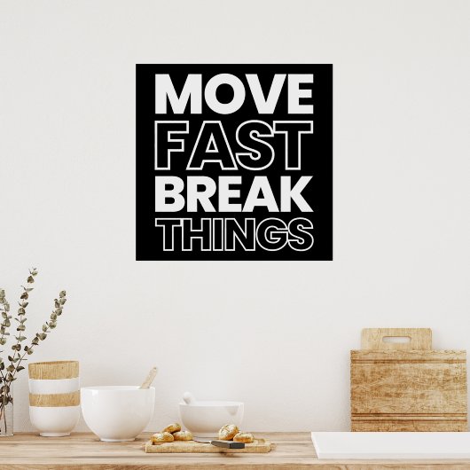 Poster Déplacer les éléments de rupture rapide (Cuisine)