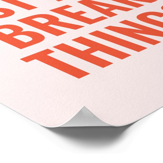 Poster Déplacer les éléments de rupture rapide Citation p (Coin)