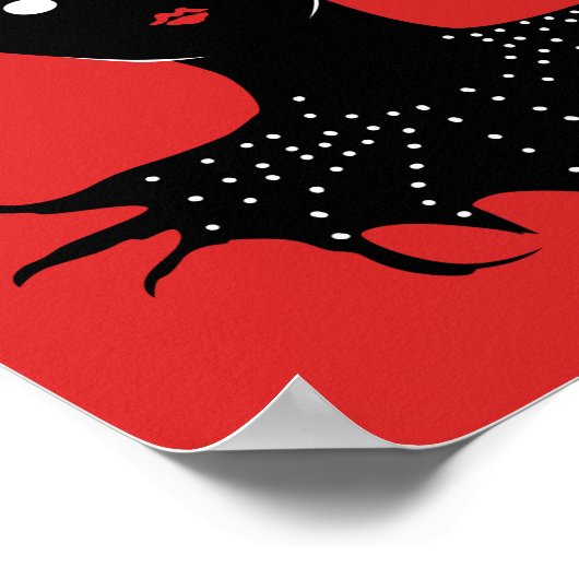 Poster Déplaisant Demon Girl Dark Gothic Caractère Avec D (Coin)