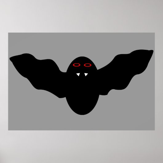 Poster déplaisant Halloween Vampire Bat (Devant)