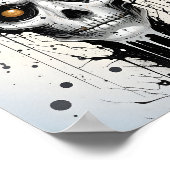 Poster Déplaisant Imaginaire Halloween Abstrait visage mo (Coin)