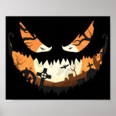 Poster Déplaisant Jack O Latern Halloween Éffrayant (Devant)