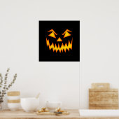 Poster Déplaisant visage mal d'Halloween (Cuisine)