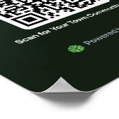 Poster Dépliant Code QR pour les villes et les chambres d (Coin)