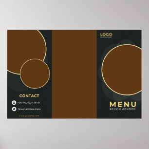Poster Dépliant de restaurant