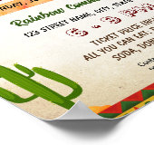 Poster Dépliant Taco Poluck Editable (Coin)