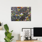 Poster dépliants sur brindilles (Bureau à domicile)