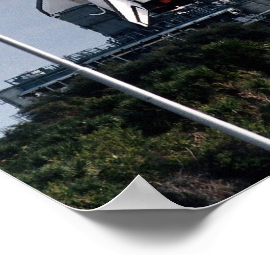 Poster Déploiement de la découverte des navettes spatiale (Coin)