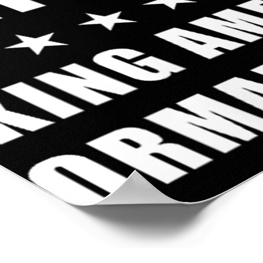 Poster Déporter Trump rendre l'Amérique normale à nouveau (Coin)