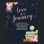 Poster Dépose bagage Désinscrire Douche de voyage Mlle à<br><div class="desc">♥ Une belle façon d'accueillir vos invités dans votre douche nuptiale! Mlle à Mme thème.</div>