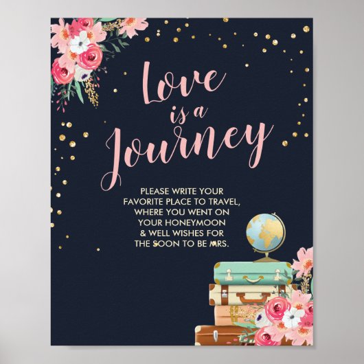 Poster Dépose bagage Désinscrire Douche de voyage Mlle à  (Devant)