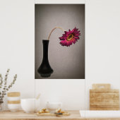 Poster Déposez Gerbera Daisy Dans Vase (Cuisine)