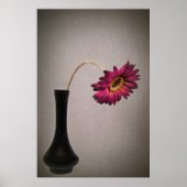 Poster Déposez Gerbera Daisy Dans Vase (Devant)