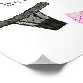 Poster Déposez vos culottes ici Lingerie Douche Signal (Coin)