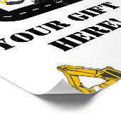 Poster Déposez Votre Cadeau Ici Chauffage de construction (Coin)