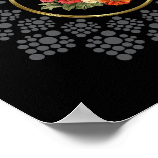 Poster Déposez Votre Propre Mandala Avec Center Image Mod (Coin)