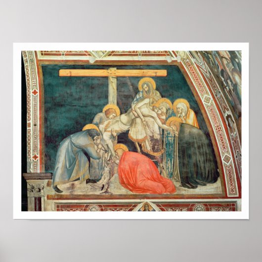 Poster Déposition, c.1320 (fresque) (Devant)