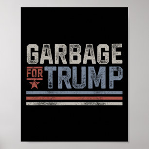 Poster Dépotoir pour la camelote de Trump 2024 Vintage Dé