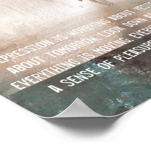 Poster Dépression Et Anxiété (Coin)