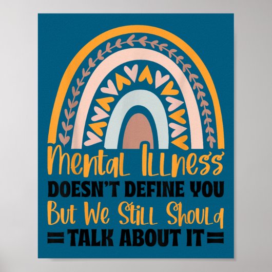 Poster Depression Mental Illness Mental Health Awareness  (Devant)