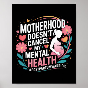 Poster Dépression post-partum Mère Maman Santé mentale ma