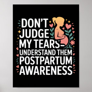 Poster Dépression post-partum Mère Maman Santé mentale ma