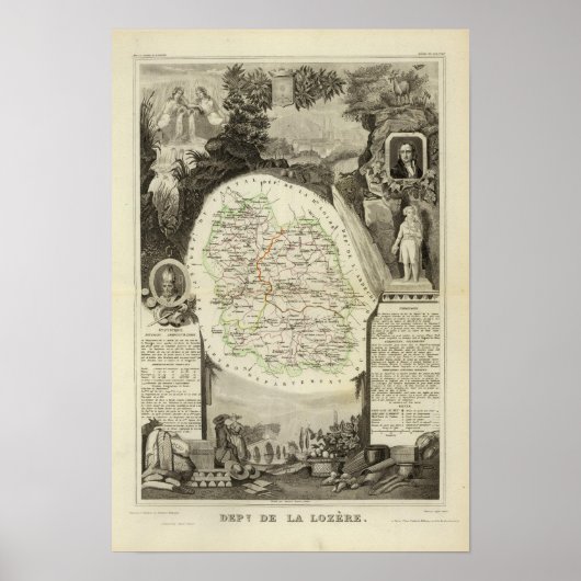 Poster Dept Any Lozere (Devant)