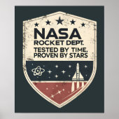 Poster Dept de fusées de la NASA testé par le temps prouv (Devant)