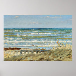 Poster Depuis la plage de Hornbæk, PS Kroyer