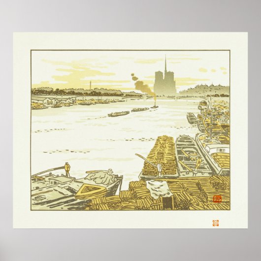 Poster Depuis le pont d'Austerlitz (Devant)