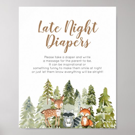 Poster Der animal aventure Camper Late Night Diapés (Devant)